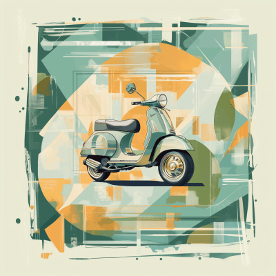 Vintage Vespa Scooter