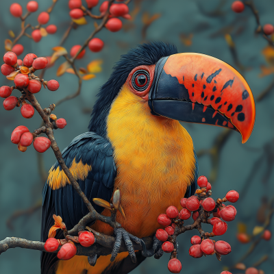 Lucky Charm Toucan as King Charles