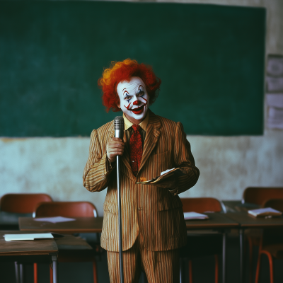 Clown in Classroom