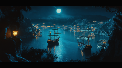 Elegant Caribbean Pirate Port