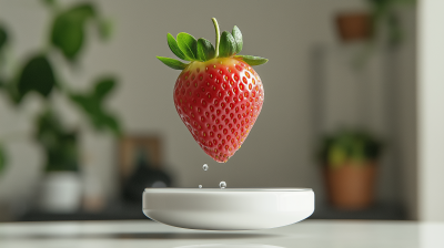 Floating Strawberry