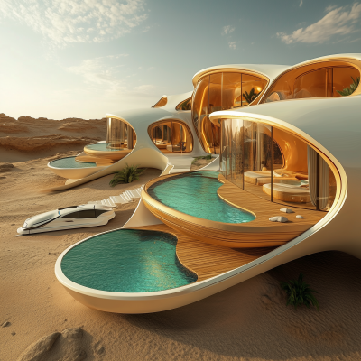 Futuristic Mars Villas