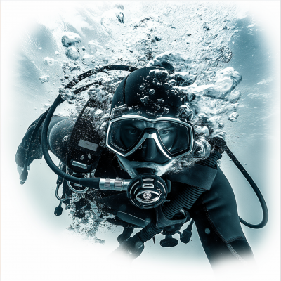 Scuba Diver Underwater