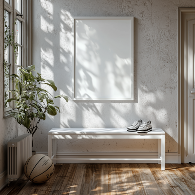 Apartment Entryway with Basketball