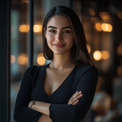 Young Female Investor Portrait