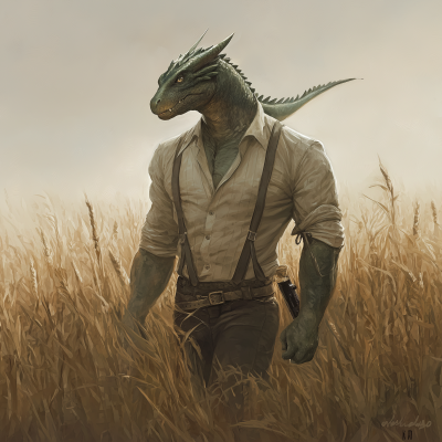 Jade Dragonborn Cowboy