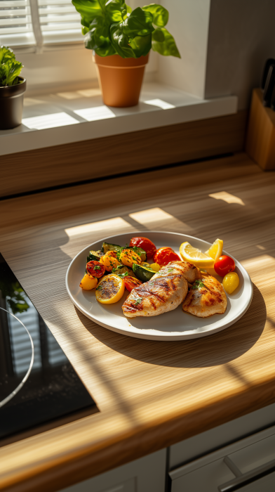 Grilled Lemon Chicken with Vegetables