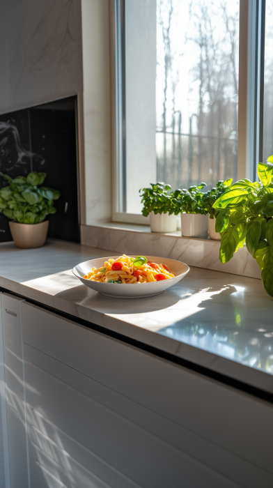 Colorful Pasta in Sunlight