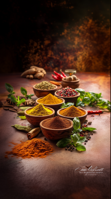 Colorful Spices and Herbs