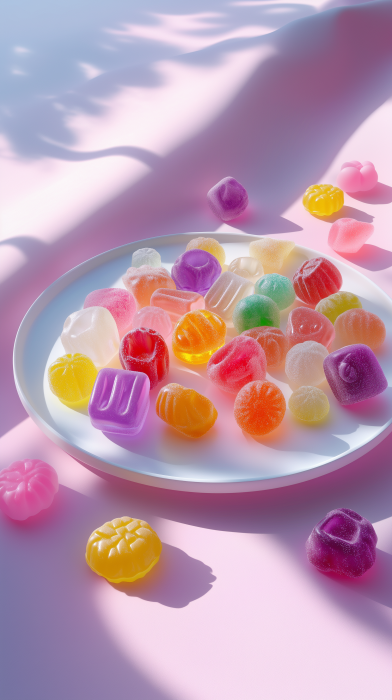 Colorful Jelly Candy Display