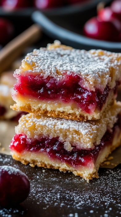 Southern Cherry Cobbler Bars