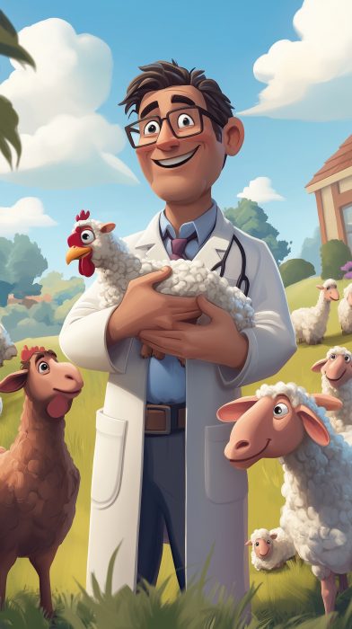 Cartoon Veterinarian