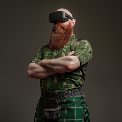 Bearded Man in VR