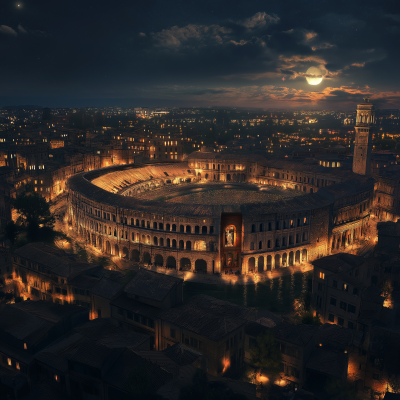 Night Cityscape of Verona