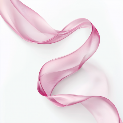 Elegant Pink Ribbon