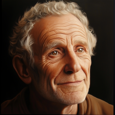 Elderly Philosopher Portrait