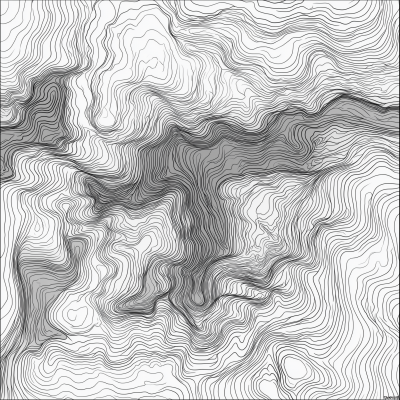 Fractal River Topography