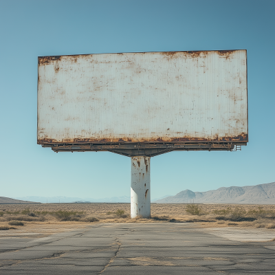 Lonely Billboard in the Desert