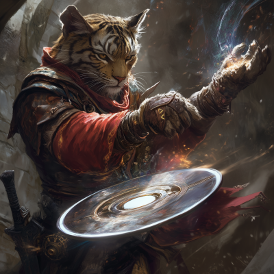Weretiger Rogue Casting Spell