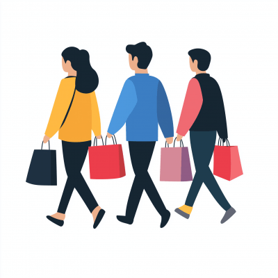 Minimalistic Shopping Mall Icon