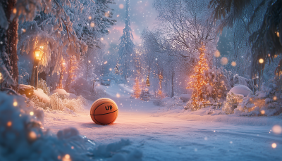 Basketball in Winter Wonderland