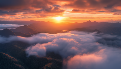 Sunrise Over Great Smoky Mountains