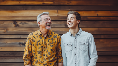 Stylish Father and Son