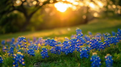 Vibrant Texas Blue Bonnets