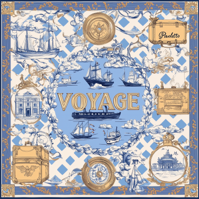 Voyage Monogram Scarf Design