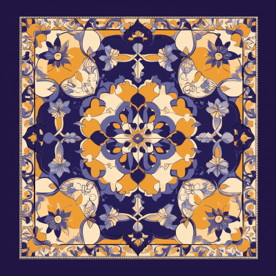 Moroccan Tile Scarf Design