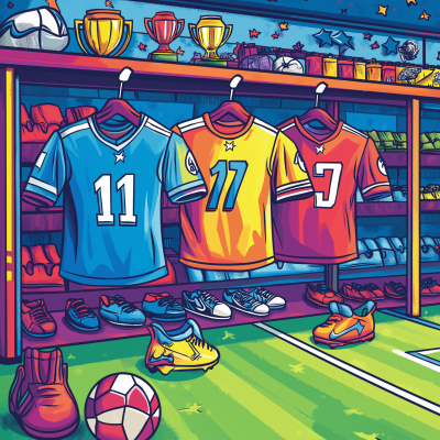 Vibrant Football Illustration