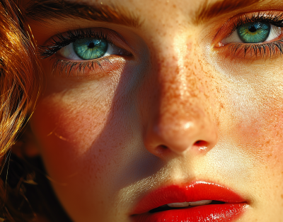 Closeup of a Woman’s Face