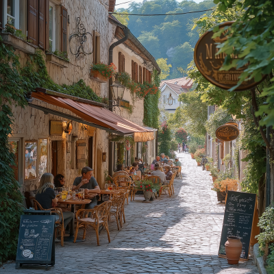 Cozy Small Town Street