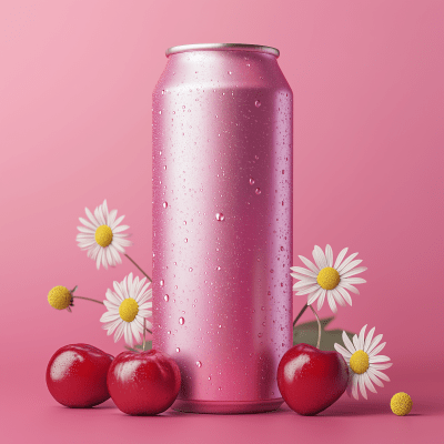 Cherry Soft Drink Can