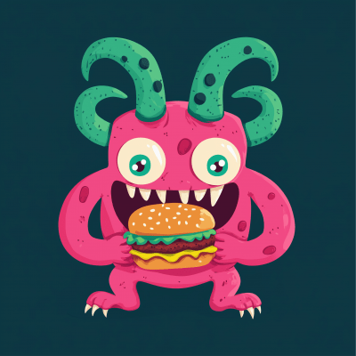 Friendly Pink Monster