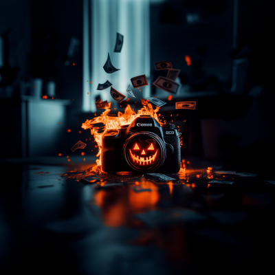 Halloween DSLR with Flames