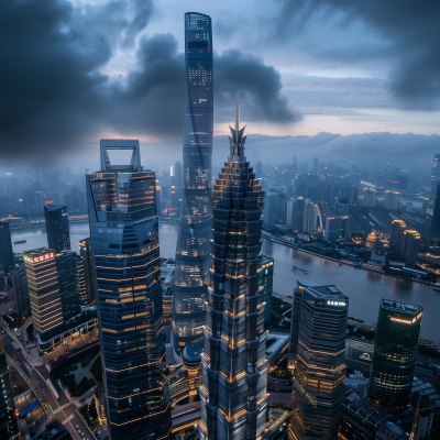 Modern Skyline of Lujiazui