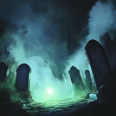 Misty Graveyard