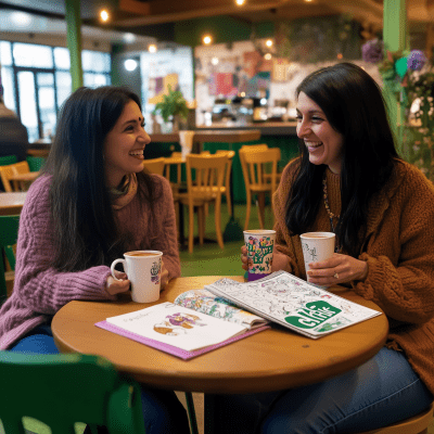 Women Enjoying Coffee