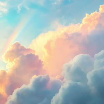 Dreamy Rainbow Clouds