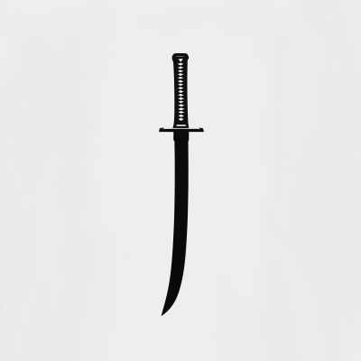 Minimalistic Wakizashi Logo