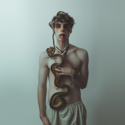 Man with Snake Hair