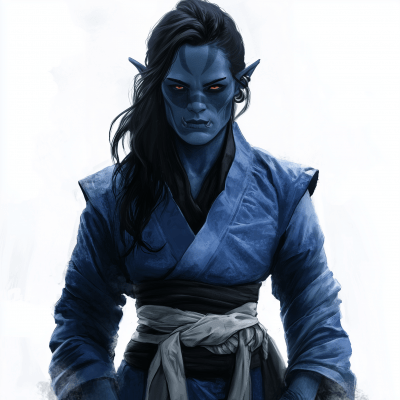 Young Female Orc Monk