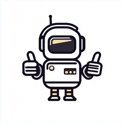 Thumbs Up Robot Logo