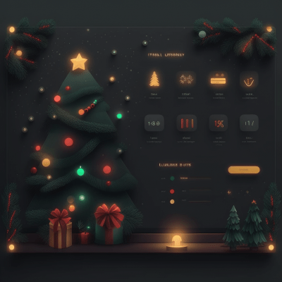 Christmas Themed UI Elements