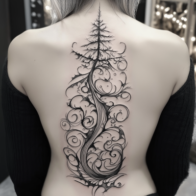 Tim Burton Christmas Tattoo Design