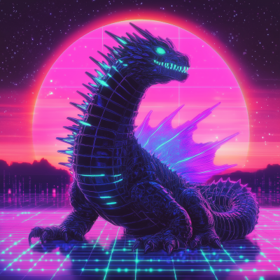 Synthwave Dragon