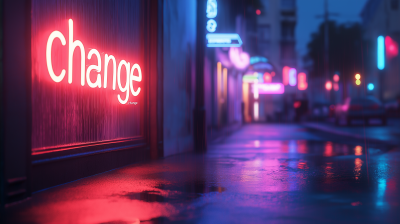 Neon Change Sign