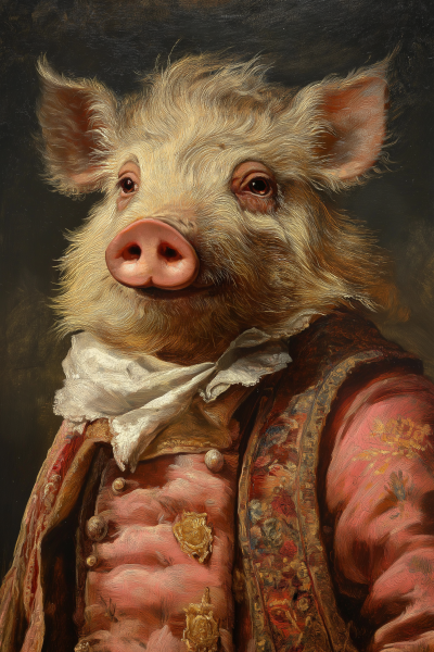 Baroque Wildboar Portrait