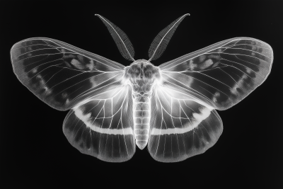 X-ray of a Large Moth